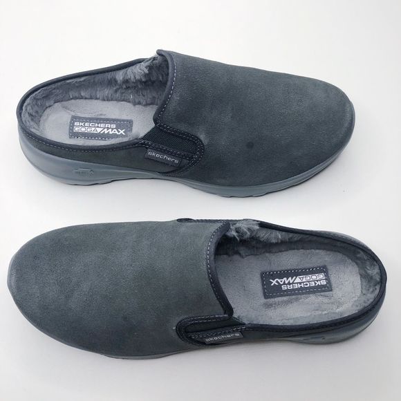 skechers go walk joy suede clogs